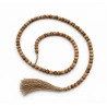 Mediniai karoliai, 200×2×2 cm, natūralios spalvos