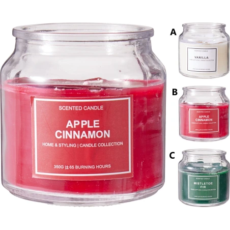 Scented Candle in a Glass Container, 10 cm