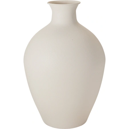 Metal Vase, Off-White, 46 cm