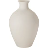 Metalinė vaza, balkšvos spalvos, 46 cm