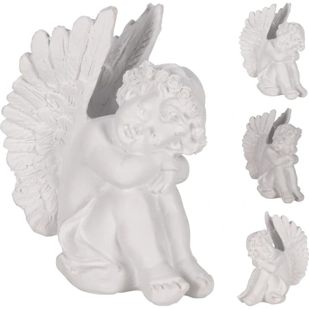 Dekorācija „Sēdošs eņģelis”, 10 cm