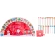 Set of Colored Pencils with Erasers, 22 pcs.
