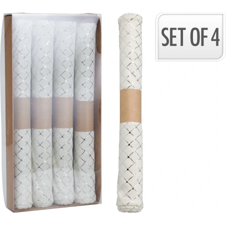 Set of Placemats, 45×30 cm, white