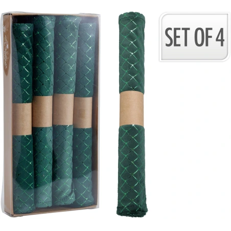 Set of Placemats, 45×30 cm, dark green