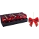 Christmas Tree Ornament – Bow, 17×18 cm, red