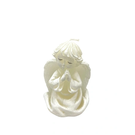 Žvakė „Angelas“, 8,5 cm, baltos spalvos