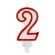 Dzimšanas dienas svecīte "2", 8 cm