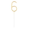 Golden Digit Sparkler „6“