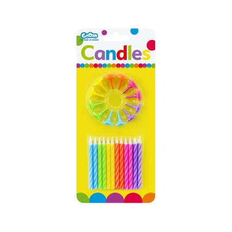 Birthday Candles, 1 pack. - 24 pcs., 6 cm