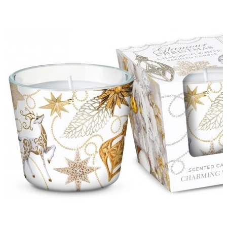 Kvapi žvakė  "Žavingos kalėdos" stikliniame inde, 115 g