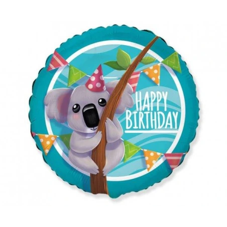 Folijos balionas 18" FX - "Koala Happy Birthday"