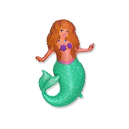 Folinis balionas „Undinėlė“, 61 cm