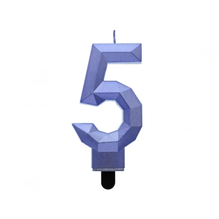 Number 5 Candle, 7.6 cm