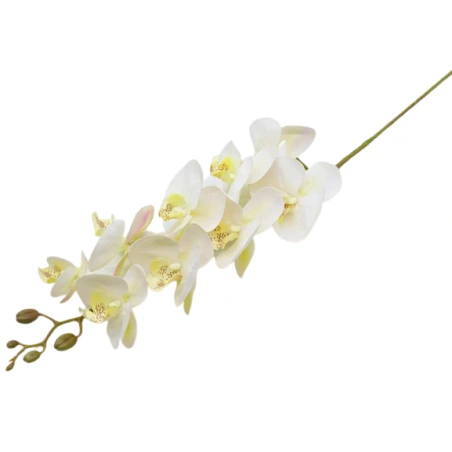 Dirbtinė gėlė - orchidėja, 95 cm, balta