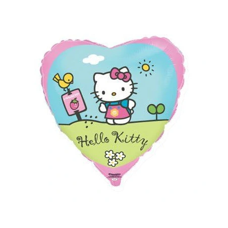 Folinis balionas, 18", "Hello Kitty in the garden"