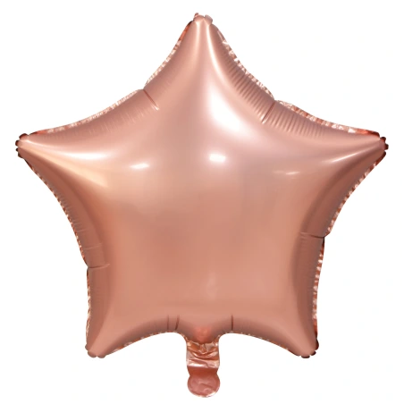 Foil Balloon "Star", 19", Rose Gold
