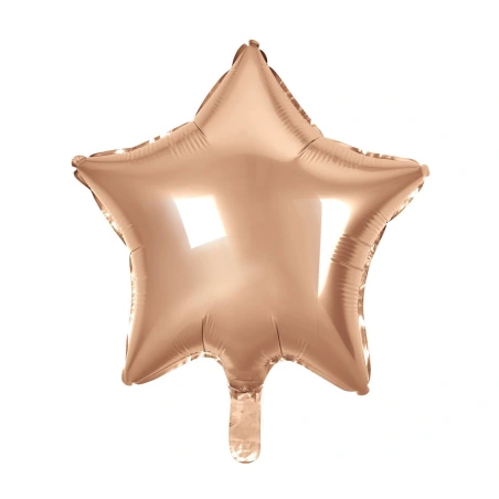 Folijas balons "Zvaigzne", 19", rozā zelta krāsā