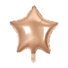 Folijas balons "Zvaigzne", 19", rozā zelta krāsā