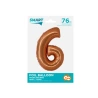 Folinis Smart balionas „Skaičius 6“, 76 cm