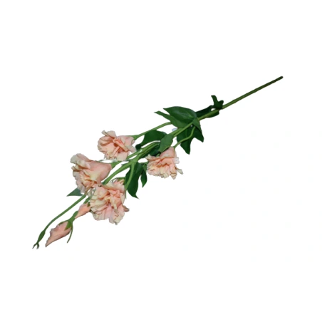 Dirbtinė gėlė - eustoma, 80 cm, persikinė