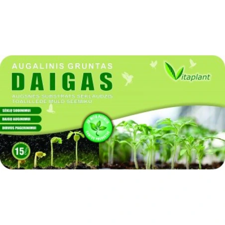 Augalinis gruntas „Daigas“, 15 l