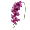 Dirbtinė gėlė -  tamsiai rožinė, violetinė orchidėja, 92 cm