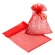 Organza Bags, Red, 9×12 cm, 1 pack – 25 pcs