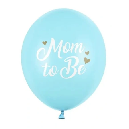 Balionai „Mom to be“, žydri, 30 cm, 1 pak. - 6 vnt.