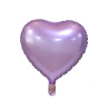 Folinis balionas, „Širdelė“, 18", matinis, šviesiai violetinis