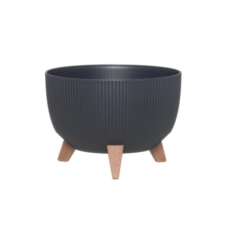 Flowerpot with legs, 33×33×23 cm, anthracite
