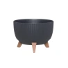 Flowerpot with legs, 33×33×23 cm, anthracite