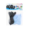 Balionai „Boy or Girl“ su mėlynais konfeti, 12", 1 pak. - 4 vnt.