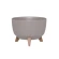 Flowerpot with legs, light gray, 33×23 cm