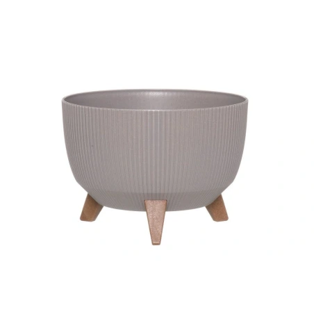 Flowerpot with legs, light gray, 33×23 cm