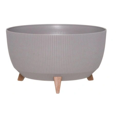 Flowerpot with legs, light gray, 47×34 cm