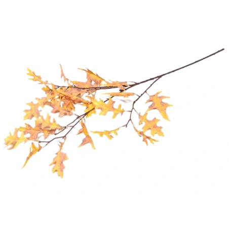 Dirbtinė šaka su oranžinės spalvos lapais, 98 cm