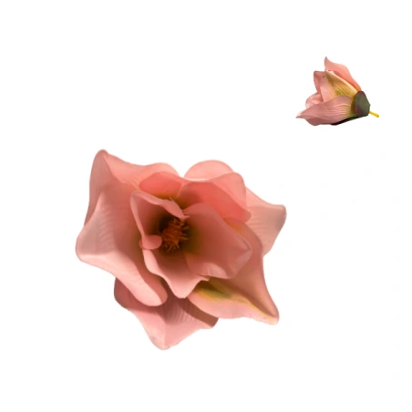 Artificial Magnolia Flowers, Pink, 1 pack - 6 pcs.