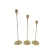 Candle Holders, h-33, 28, 24 cm, 1 Set - 3 pcs