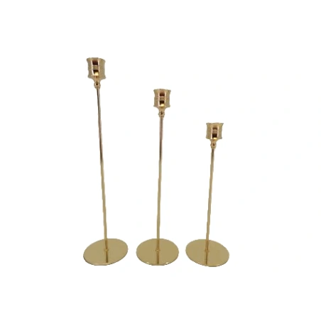 Candle Holders, h-33, 28, 24 cm, 1 Set - 3 pcs