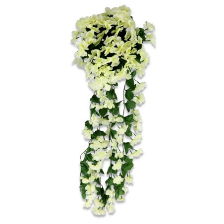 Dirbtinė gėlė, kabanti, žalsvos spalvos 85 cm