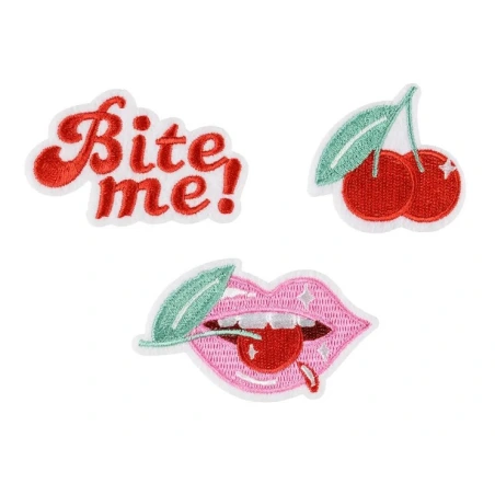 Aplikacijos „Bite me“,  4-4.5×4.5-7 cm, 1 pak. - 3 vnt.