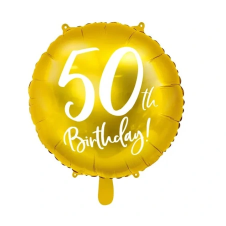 Folio balionas „50 th Birthday“, 45 cm